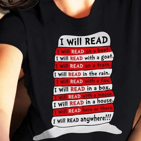 Tops - I Will Read I Will Read Anywhere  Unisex T-shirt